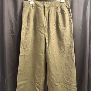GAP Olive Wide Leg Pants